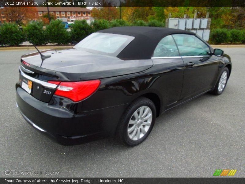 Black / Black 2012 Chrysler 200 Touring Convertible