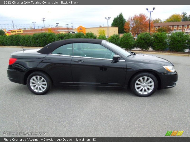 Black / Black 2012 Chrysler 200 Touring Convertible