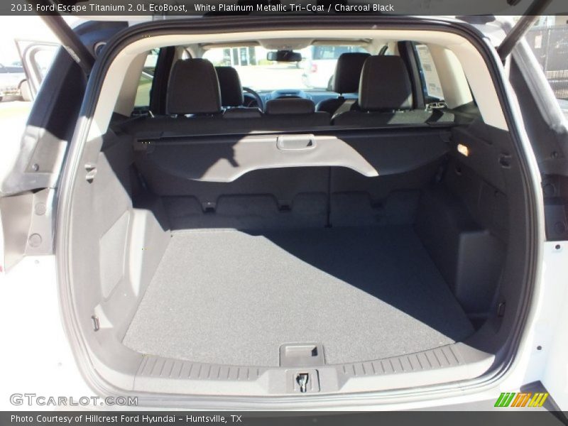 White Platinum Metallic Tri-Coat / Charcoal Black 2013 Ford Escape Titanium 2.0L EcoBoost
