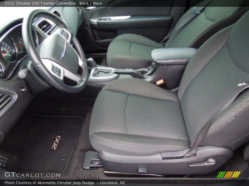  2012 200 Touring Convertible Black Interior
