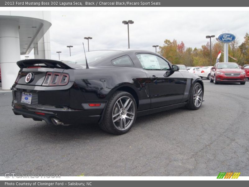Black / Charcoal Black/Recaro Sport Seats 2013 Ford Mustang Boss 302 Laguna Seca