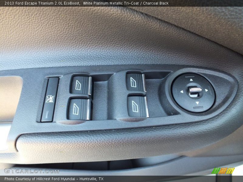 White Platinum Metallic Tri-Coat / Charcoal Black 2013 Ford Escape Titanium 2.0L EcoBoost