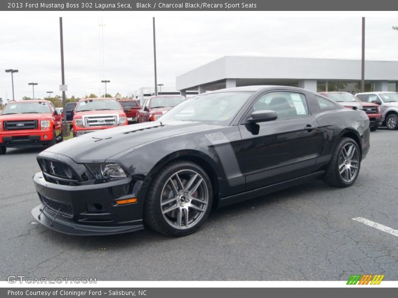 Front 3/4 View of 2013 Mustang Boss 302 Laguna Seca