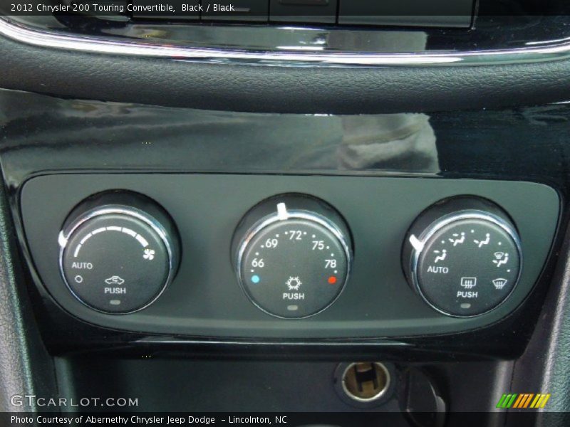 Controls of 2012 200 Touring Convertible