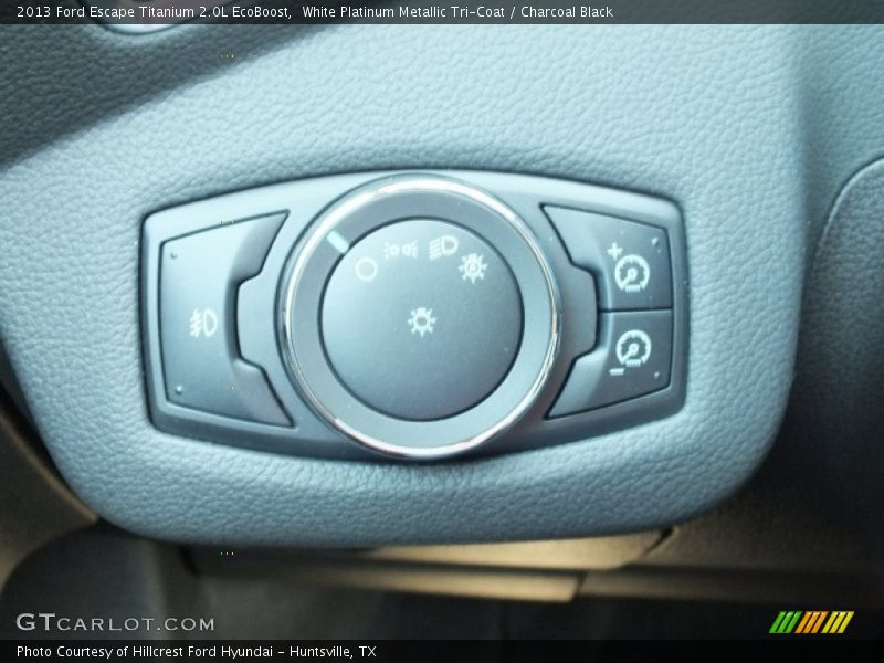 White Platinum Metallic Tri-Coat / Charcoal Black 2013 Ford Escape Titanium 2.0L EcoBoost