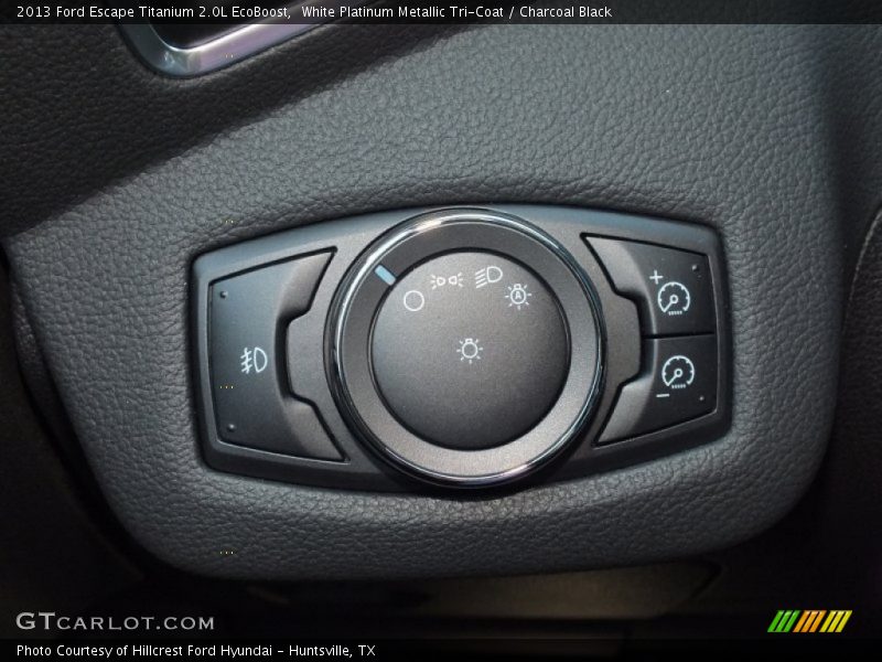 White Platinum Metallic Tri-Coat / Charcoal Black 2013 Ford Escape Titanium 2.0L EcoBoost