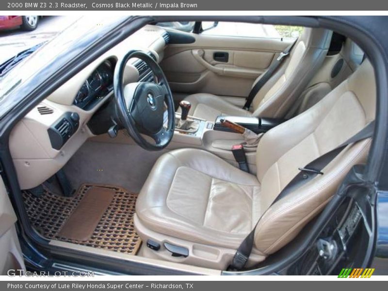 Cosmos Black Metallic / Impala Brown 2000 BMW Z3 2.3 Roadster