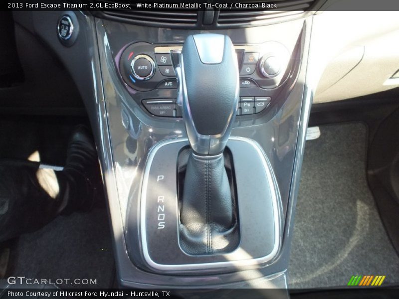 White Platinum Metallic Tri-Coat / Charcoal Black 2013 Ford Escape Titanium 2.0L EcoBoost