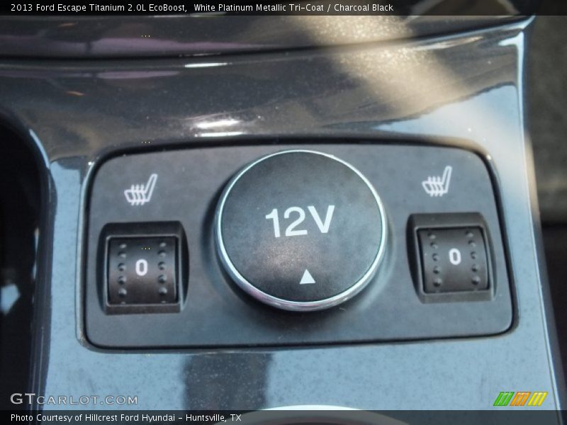 White Platinum Metallic Tri-Coat / Charcoal Black 2013 Ford Escape Titanium 2.0L EcoBoost