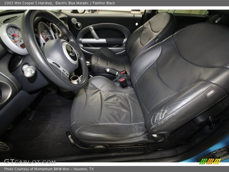 Electric Blue Metallic / Panther Black 2003 Mini Cooper S Hardtop