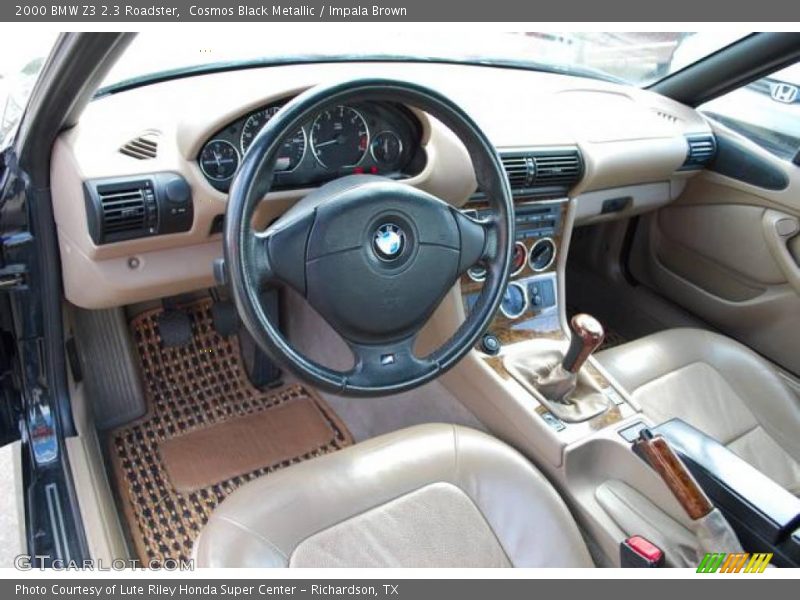 Cosmos Black Metallic / Impala Brown 2000 BMW Z3 2.3 Roadster