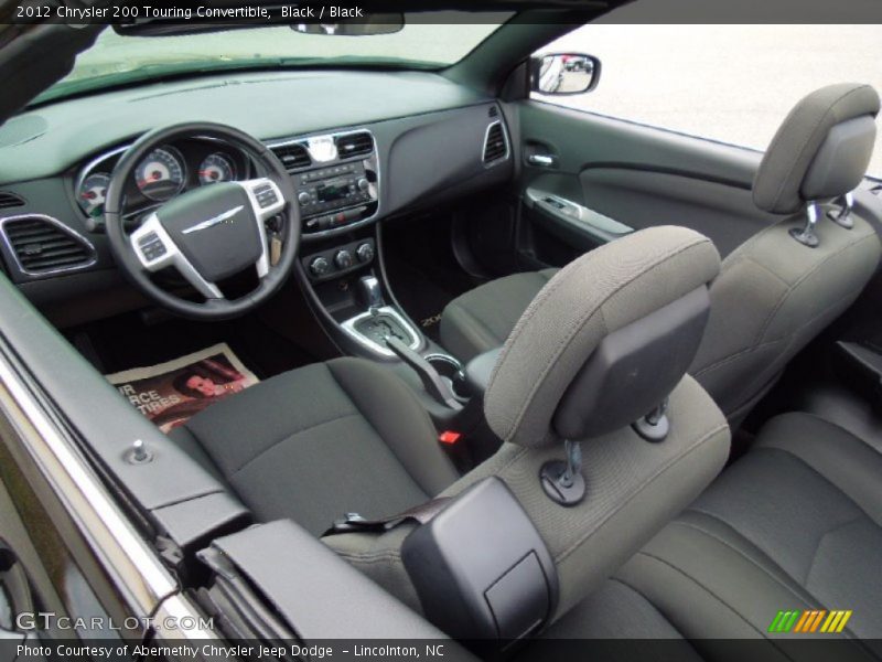 Black Interior - 2012 200 Touring Convertible 