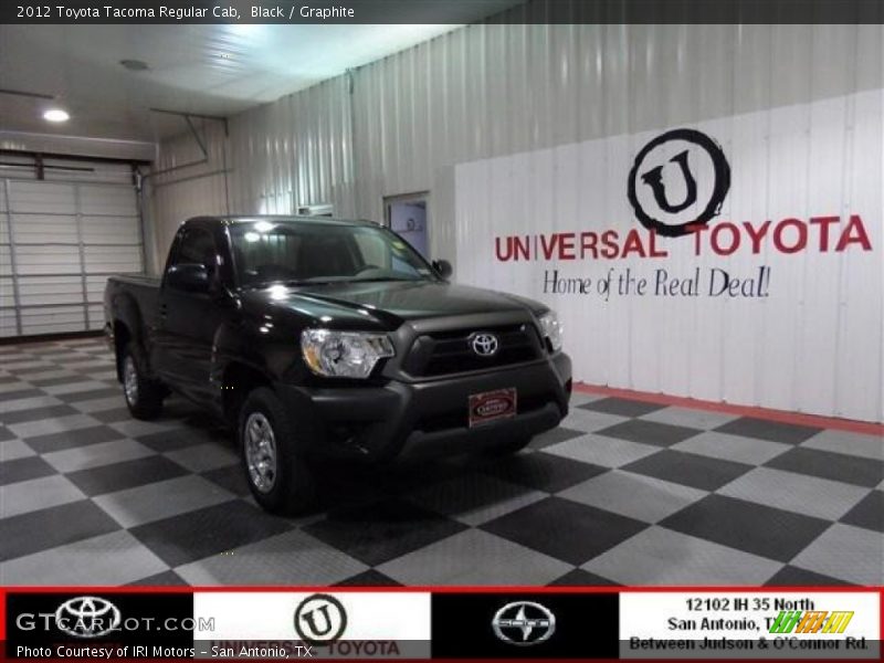 Black / Graphite 2012 Toyota Tacoma Regular Cab