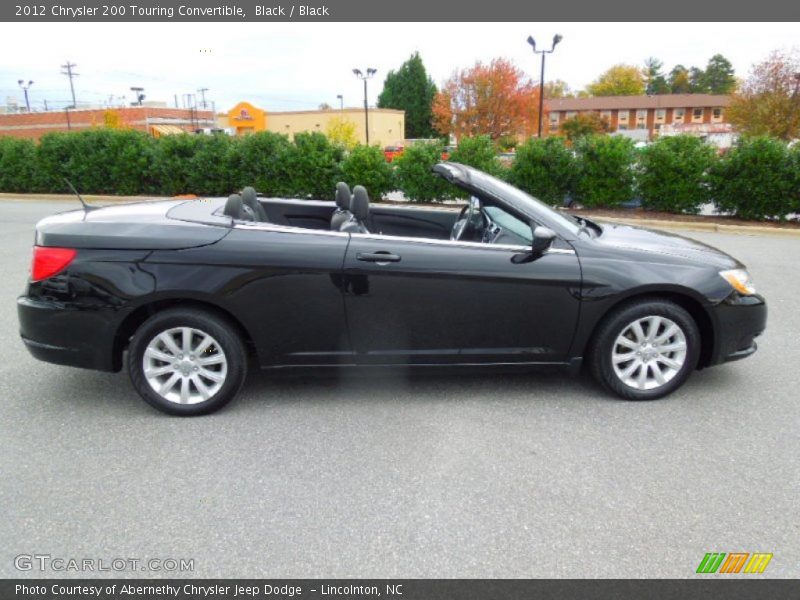 Black / Black 2012 Chrysler 200 Touring Convertible