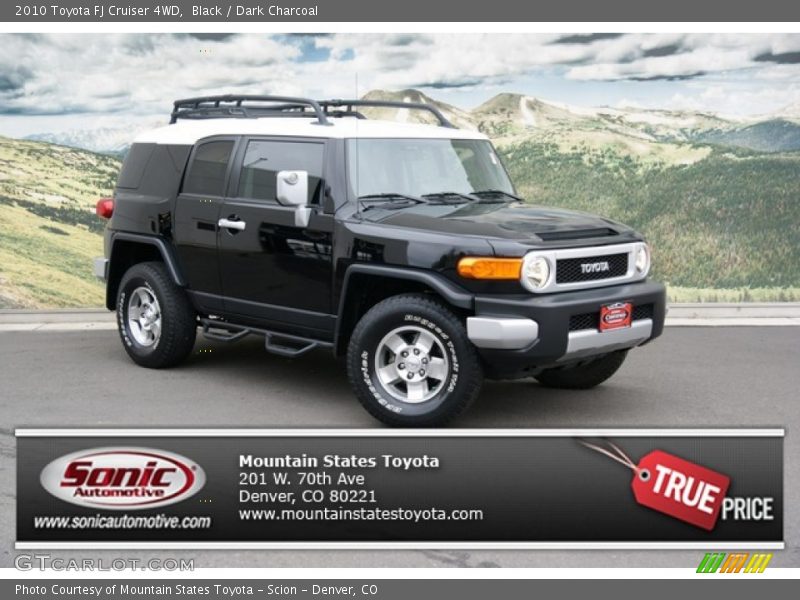 Black / Dark Charcoal 2010 Toyota FJ Cruiser 4WD