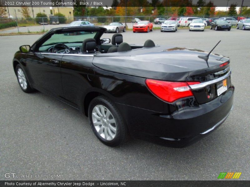 Black / Black 2012 Chrysler 200 Touring Convertible
