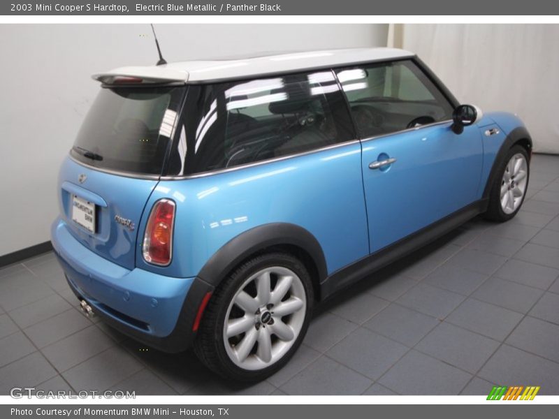 Electric Blue Metallic / Panther Black 2003 Mini Cooper S Hardtop