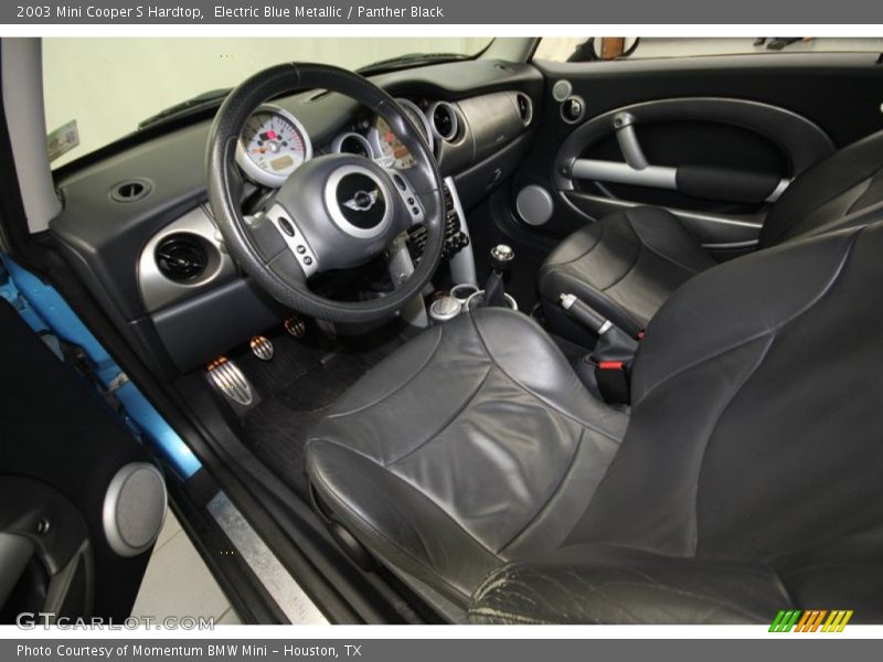 Electric Blue Metallic / Panther Black 2003 Mini Cooper S Hardtop