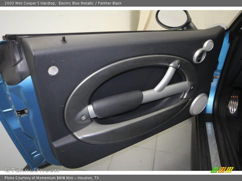 Electric Blue Metallic / Panther Black 2003 Mini Cooper S Hardtop