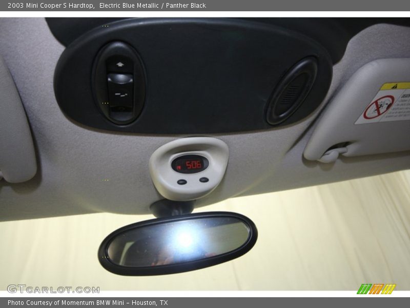 Electric Blue Metallic / Panther Black 2003 Mini Cooper S Hardtop