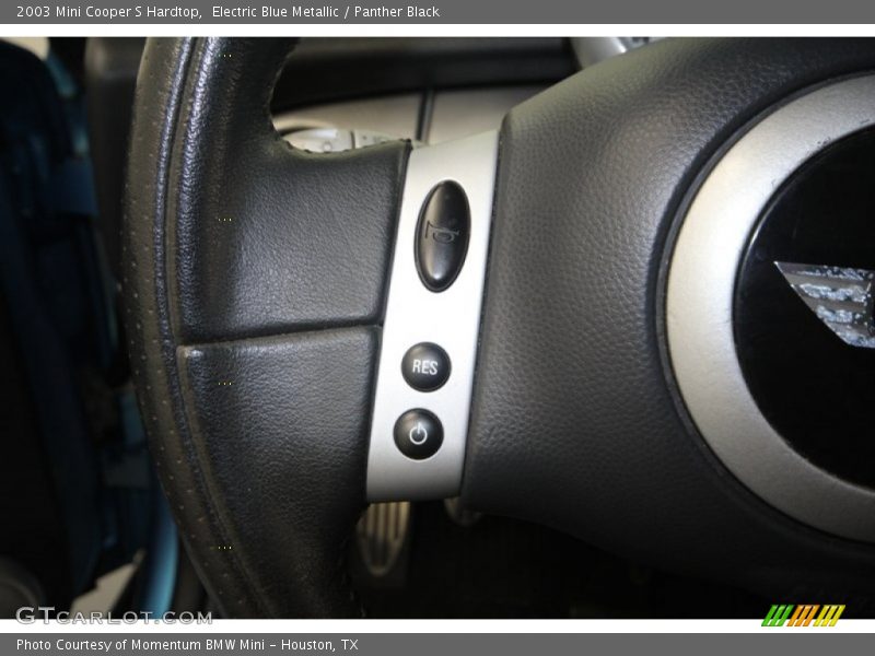 Electric Blue Metallic / Panther Black 2003 Mini Cooper S Hardtop