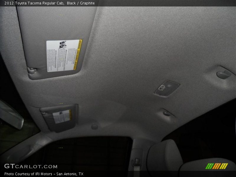 Black / Graphite 2012 Toyota Tacoma Regular Cab