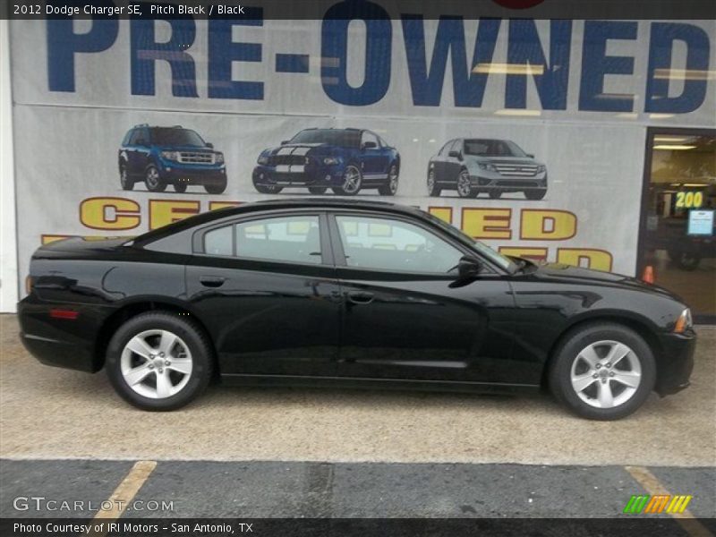 Pitch Black / Black 2012 Dodge Charger SE