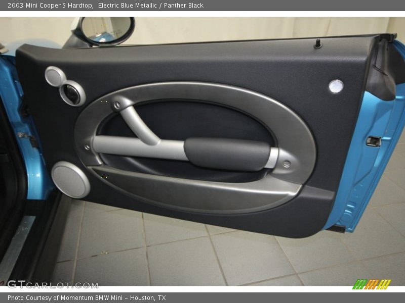 Electric Blue Metallic / Panther Black 2003 Mini Cooper S Hardtop
