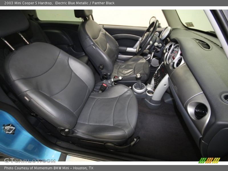 Electric Blue Metallic / Panther Black 2003 Mini Cooper S Hardtop