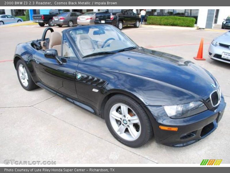 Cosmos Black Metallic / Impala Brown 2000 BMW Z3 2.3 Roadster