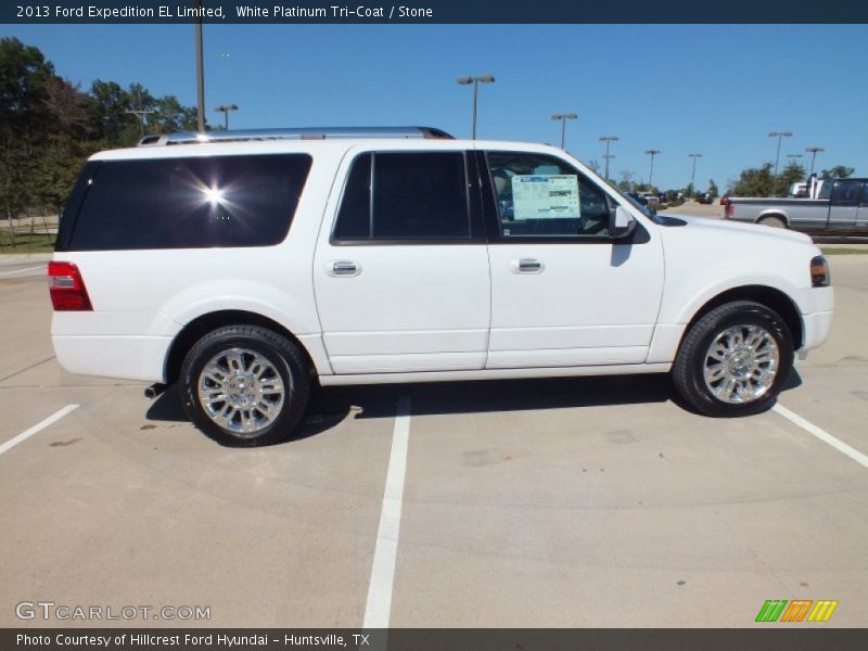 White Platinum Tri-Coat / Stone 2013 Ford Expedition EL Limited