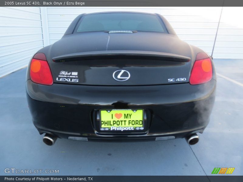 Black Onyx / Ecru Beige 2005 Lexus SC 430