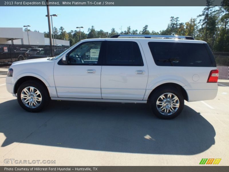 White Platinum Tri-Coat / Stone 2013 Ford Expedition EL Limited