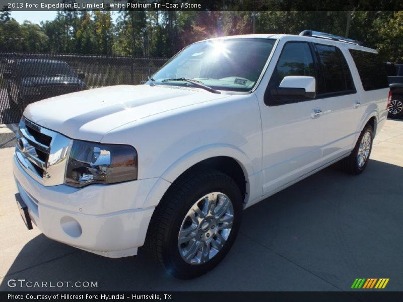 White Platinum Tri-Coat / Stone 2013 Ford Expedition EL Limited