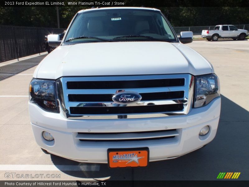 White Platinum Tri-Coat / Stone 2013 Ford Expedition EL Limited