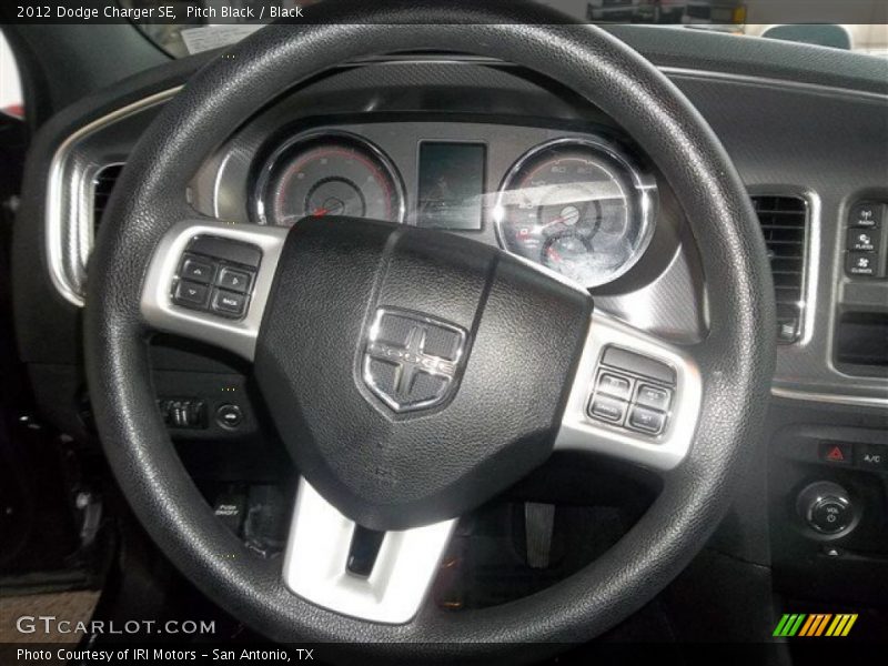 Pitch Black / Black 2012 Dodge Charger SE