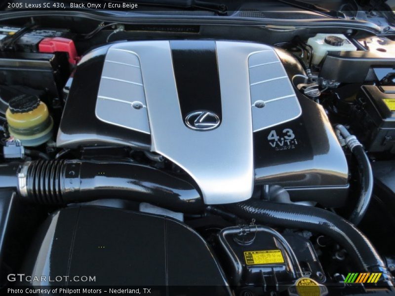  2005 SC 430 Engine - 4.3 Liter DOHC 32-Valve VVT-i V8