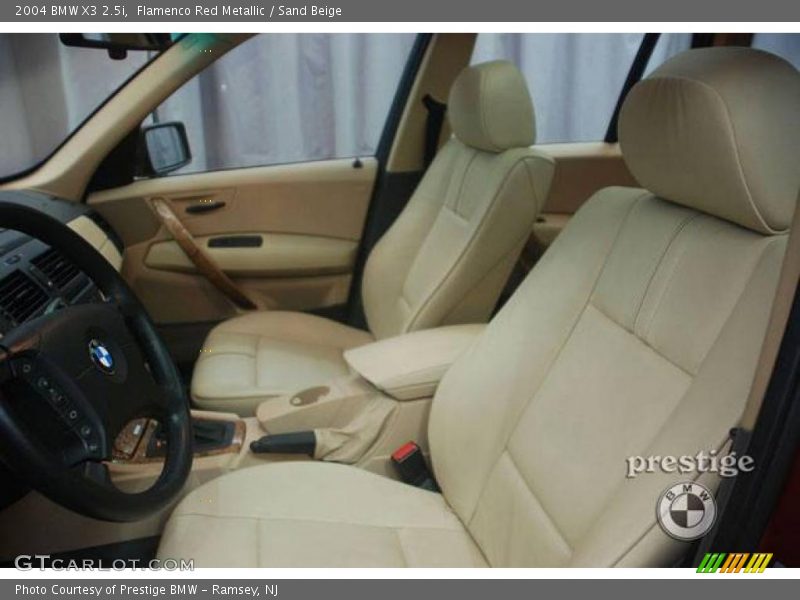 Flamenco Red Metallic / Sand Beige 2004 BMW X3 2.5i