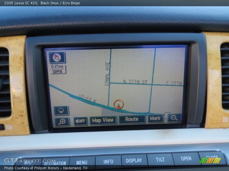Navigation of 2005 SC 430