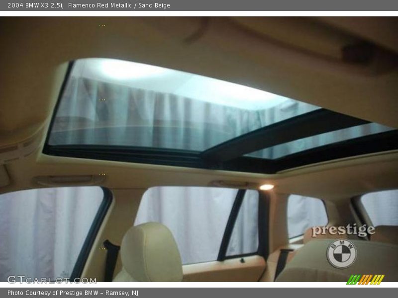 Flamenco Red Metallic / Sand Beige 2004 BMW X3 2.5i