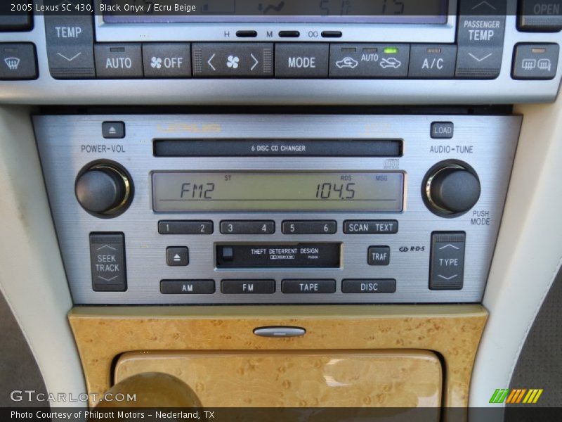 Audio System of 2005 SC 430