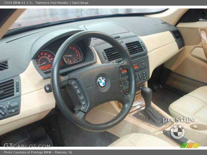 Flamenco Red Metallic / Sand Beige 2004 BMW X3 2.5i