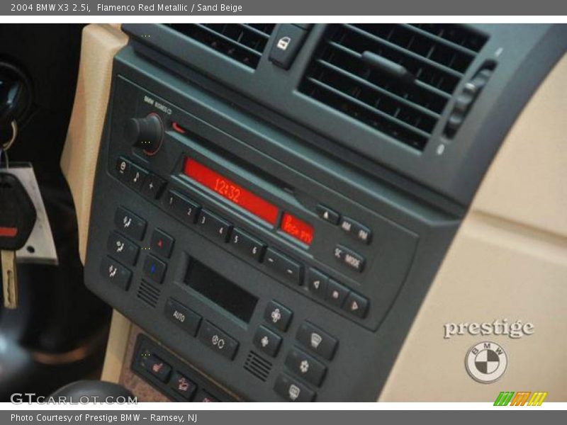 Flamenco Red Metallic / Sand Beige 2004 BMW X3 2.5i