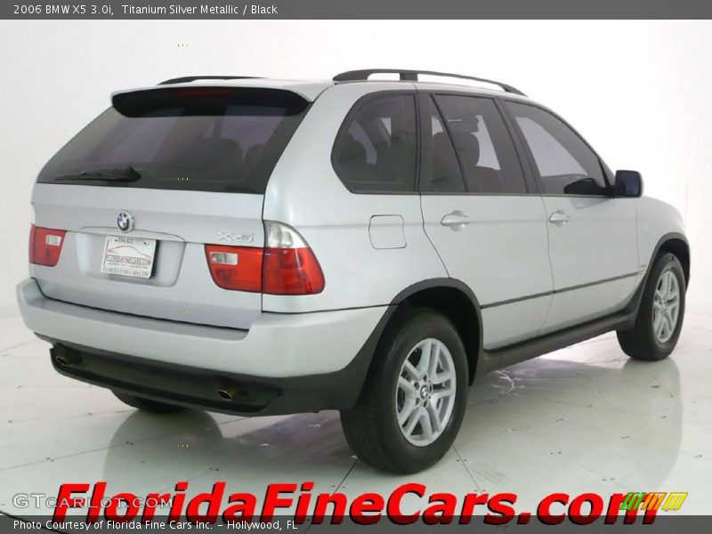 Titanium Silver Metallic / Black 2006 BMW X5 3.0i