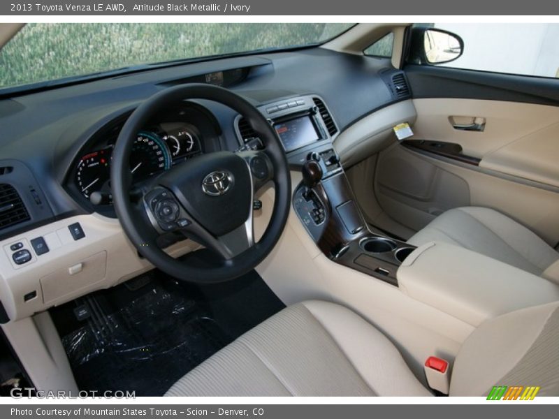 Attitude Black Metallic / Ivory 2013 Toyota Venza LE AWD