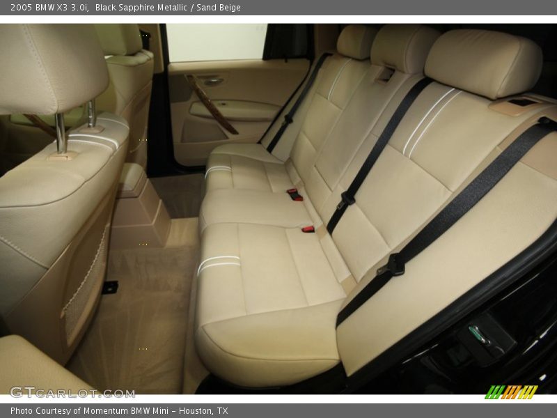 Black Sapphire Metallic / Sand Beige 2005 BMW X3 3.0i