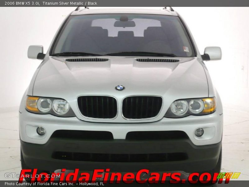 Titanium Silver Metallic / Black 2006 BMW X5 3.0i