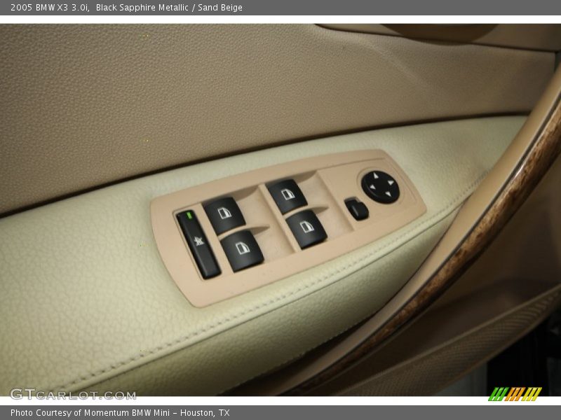 Black Sapphire Metallic / Sand Beige 2005 BMW X3 3.0i