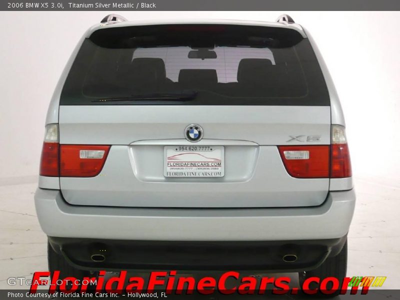 Titanium Silver Metallic / Black 2006 BMW X5 3.0i