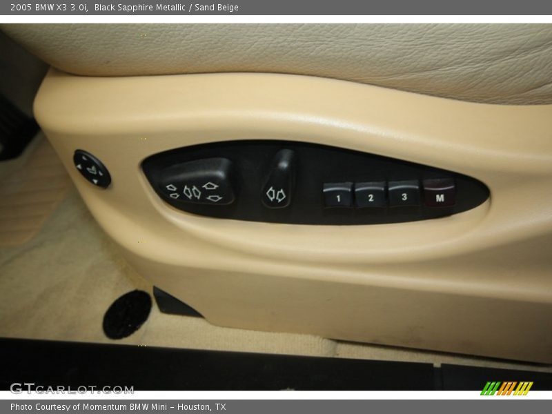 Black Sapphire Metallic / Sand Beige 2005 BMW X3 3.0i